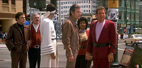 cast of star trek iv looking very 1980s